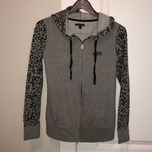 Vans small hooded skull zip up